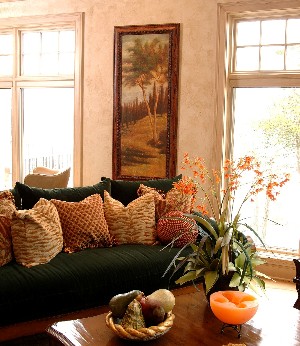 Framed Art in Living Room